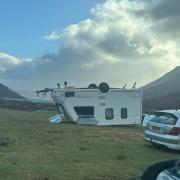 The storm brought 70mph winds to Scotland