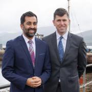 John-Paul Marks pictured with Humza Yousaf in Inveraray