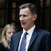 Jeremy Hunt welcomed the latest figures, although inflation still remains higher than what was predicted
