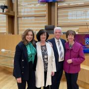 Billy Kay was joined by family when he delivered his Time for Reflection address at the Scottish Parliament