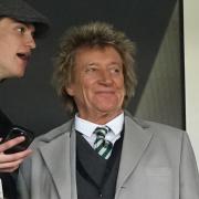 Sir Rod Stewart at Hampden for Aberdeen vs Celtic