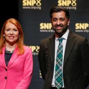 Alba MSP Ash Regan is pictured alongside outgoing first minister Humza Yousaf when the two were running for SNP leadership