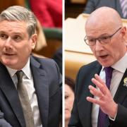 Labour leader Keir Starmer (left) and new SNP leader and Scottish First Minister John Swinney