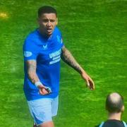 Police are investigating items being thrown at Rangers captain James Tavernier