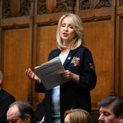 Esther McVey pictured in the House of Commons
