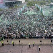 Supporters are expected to gather outside Celtic Park