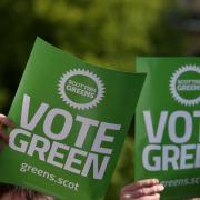 File photograph of Scottish Greens activists