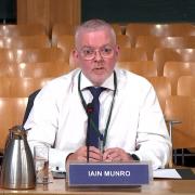 Creative Scotland chief executive Iain Munro speaking to MSPs