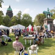 A view of the Edinburgh International Book Festival