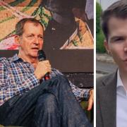 Alastair Campbell was hailed by Scottish Labour candidate Gordon McKee, left, as his 'hero'