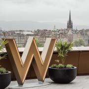 A view from the W Deck of the W Hotel in Edinburgh