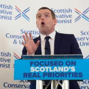 Scottish Conservative leader Douglas Ross speaks during the official launch of his party's General Election campaign at the Royal George Hotel in Perth