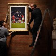 A picture of Scott McTominay's goal has been put on display in  Edinburgh