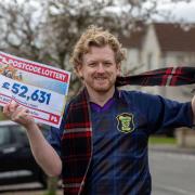 Ryan Stewart won a portion of the postcode lottery prize