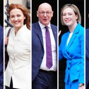 From left: SNP MSPs Ivan McKee, Mairi McAllan, John Swinney, Jenny Gilruth, and Neil Gray