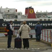 The Caledonian Macbrayne ferry arriving at Port Ellen on Islay