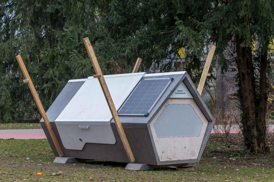 The National: The proposed pod for homeless people in Germany. Credit: Getty