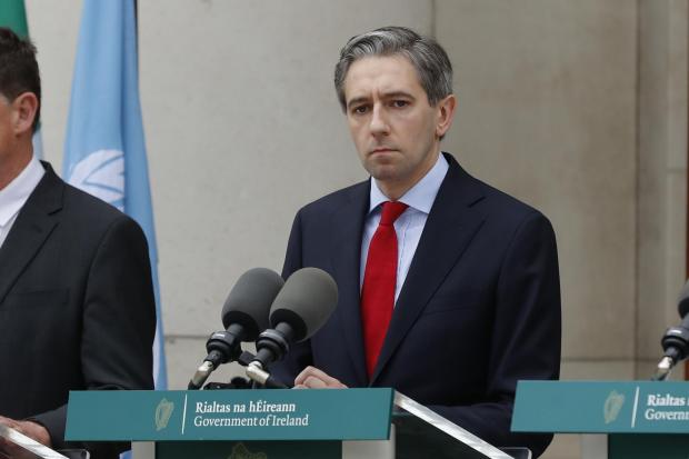 Simon Harris said the  'decision of Ireland is about keeping hope alive'