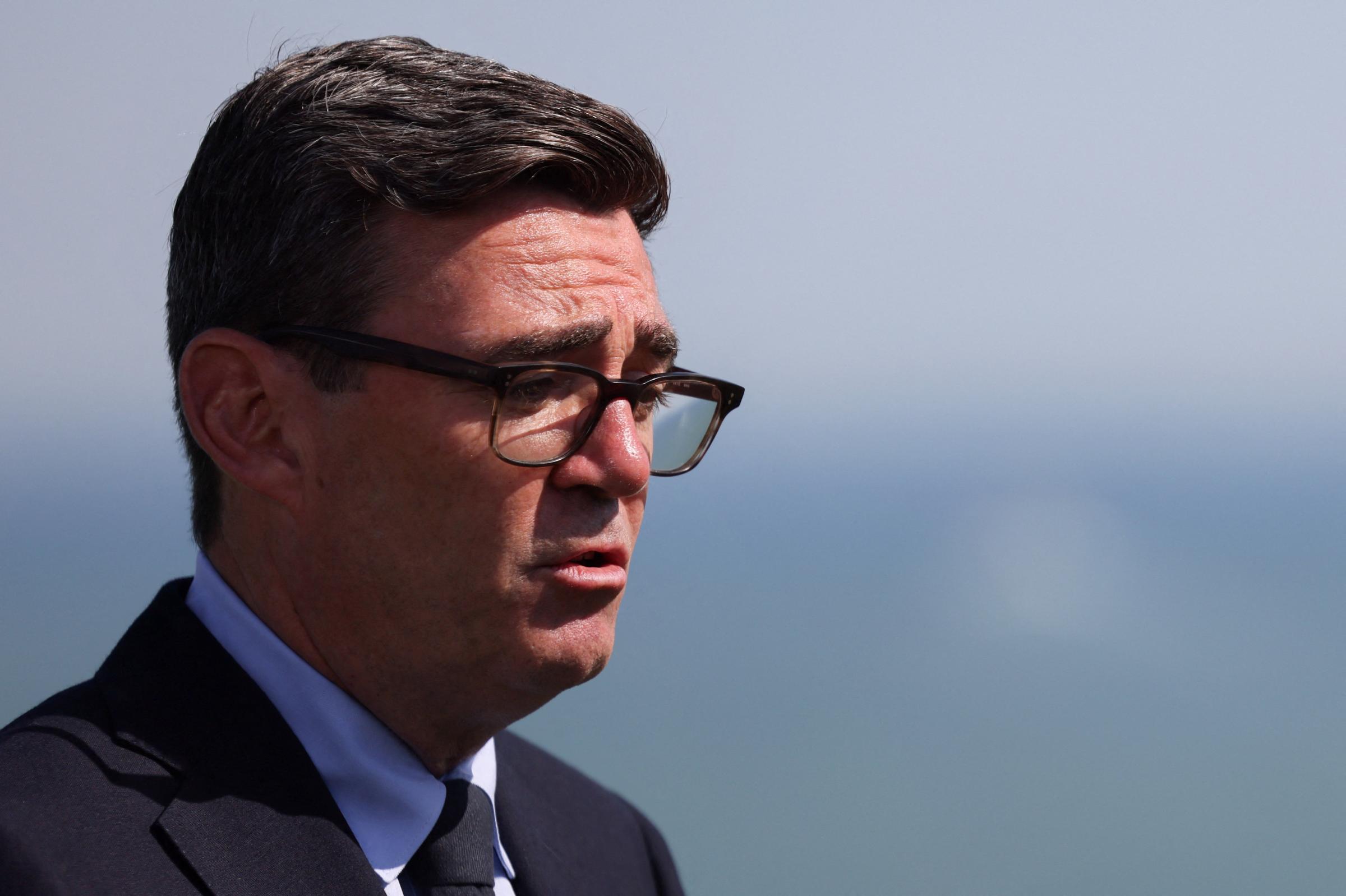 Prime Minister Andy Burnham pictured in Dover on Sunday