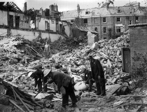 The National: Much of Exeter was destroyed in the Blitz of May 1942