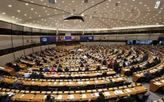 MEPs attend a session at the European Parliament in Brussels, Belgium
