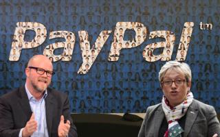 PayPal has suspended the accounts of Toby Young, left