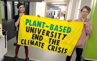 Students at the University of Stirling student's union voted to transition to 100% plant-based catering within five years