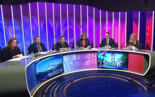 The BBC Question Time panel for the broadcast from Glasgow on Thursday February 2