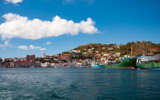Saint George's, the capital of Grenada where the Trevelyans owned more than 1000 slaves