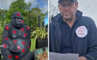 Garden centre staff in Liam Neeson-style warning after their 8ft gorilla is stolen