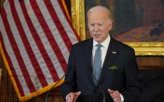 Joe Biden is currently visiting Northern Ireland where he is due to meet with Rishi Sunak