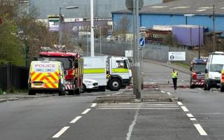 Residents were evacuated from Petershill Road