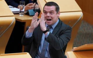 Labour launched an attack advert claiming Douglas Ross 'can't get it up'
