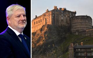 Culture Secretary Angus Robertson addressed calls for Nazi insignia to be removed from Edinburgh Castle