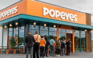 The Popeyes chain opened its first restaurant in Scotland
