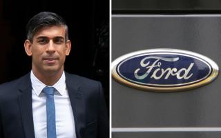 Rishi Sunak faced criticism from car giant Ford over proposals to row back on a green agenda
