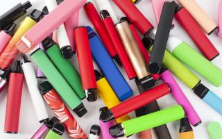 Disposable vapes are often sold in bright colours and in flavours such as bubblegum, pink lemonade Image: Getty Images