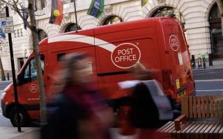 A Post Office van parked outside the venue for the Post Office Horizon IT inquiry at Aldwych House on January 11, 2024 in London