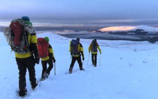 It is believed the avalanche was triggered by the winter skills group after snow accumulated on the slope