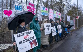 Protesters standing outside abortion clinics are leaving staff scared to go to work, a sexual health worker from Edinburgh has said