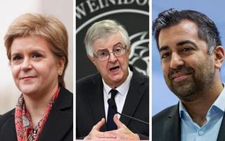 Both Nicola Sturgeon and Humza Yousaf paid tribute to Mark Drakeford as he prepares to step down as Welsh FM