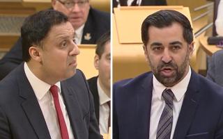 Scottish Labour MSP Anas Sarwar (left) and First Minister Humza Yousaf clashed at FMQs