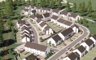 Artist impression of how the finished housing development at Invergordon may look