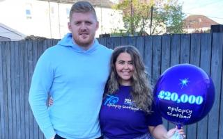 A Glasgow woman has raised thousands of pounds for Epilepsy Scotland