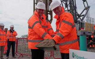 The First Minister made a visit to the port to carry out 