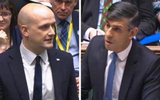 SNP Westminster leader Stephen Flynn (left) challenged Prime Minister Rishi Sunak on graduate visas at PMQs