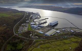 The Faslane naval base hosts the UK's nuclear weapons