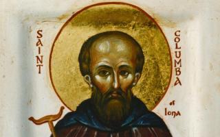 An image depicting St Columba