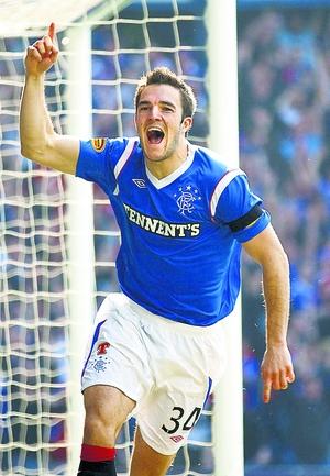 The National: Andy Little will be hoping for more days like this after signing a new deal with Rangers.