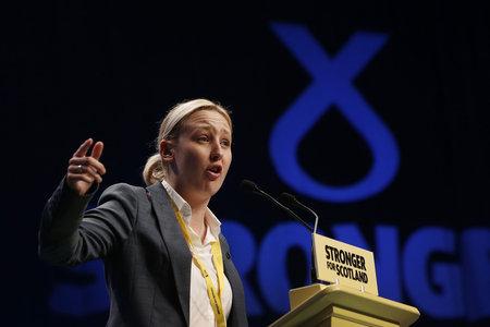 The National: SNP MP Mhairi Black addresses her party's National conference in Aberdeen in October